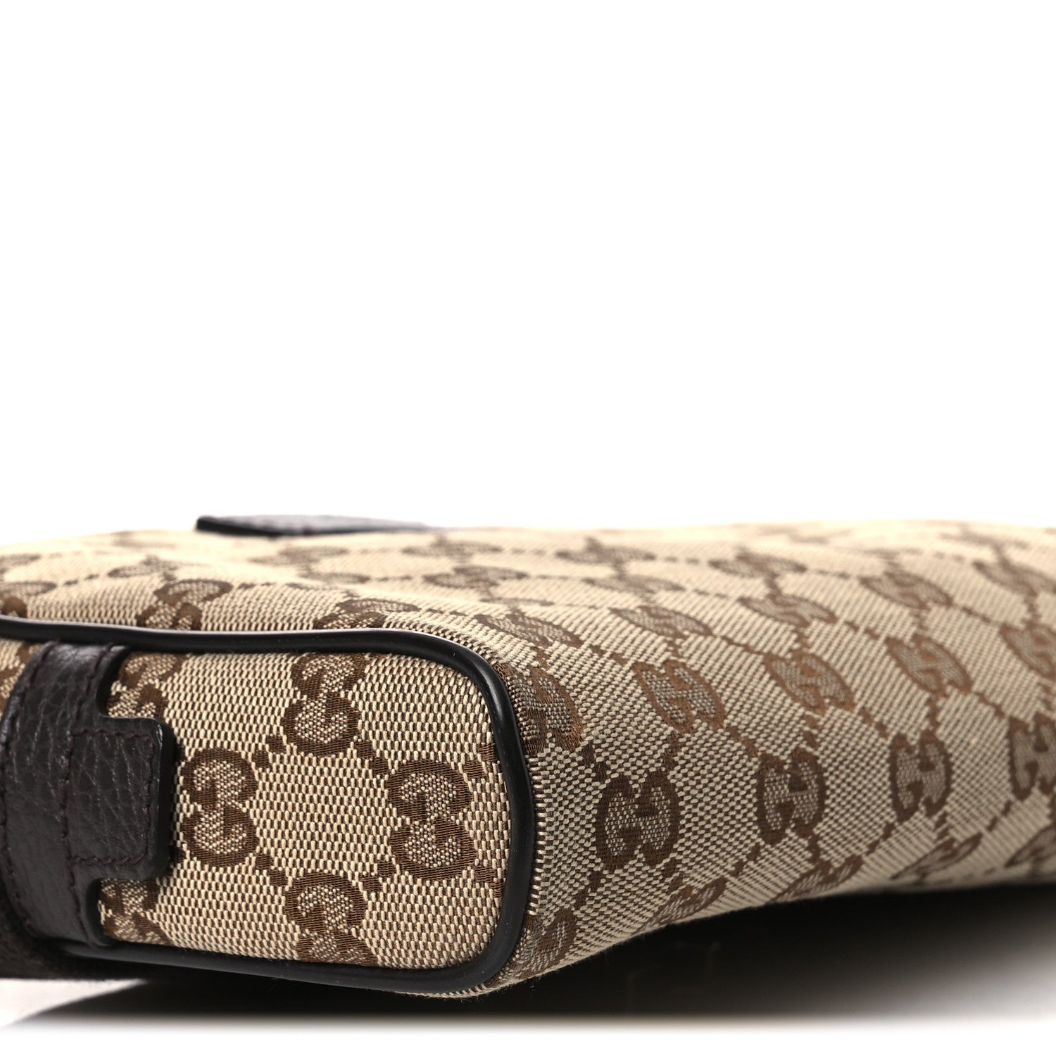 Gucci Monogram Belt Bag Dark Brown