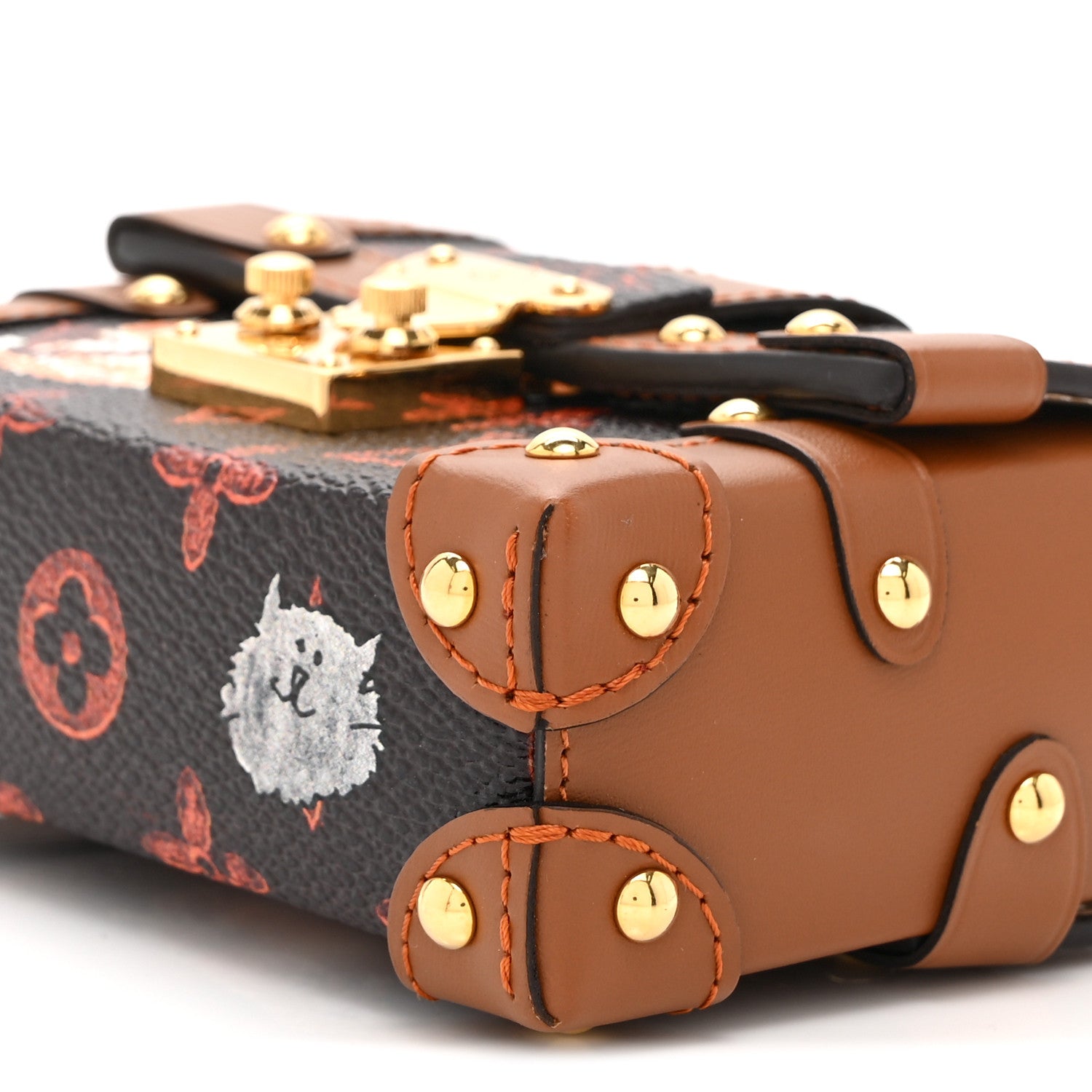 Louis Vuitton Catogram Essential Trunk Orange Marron