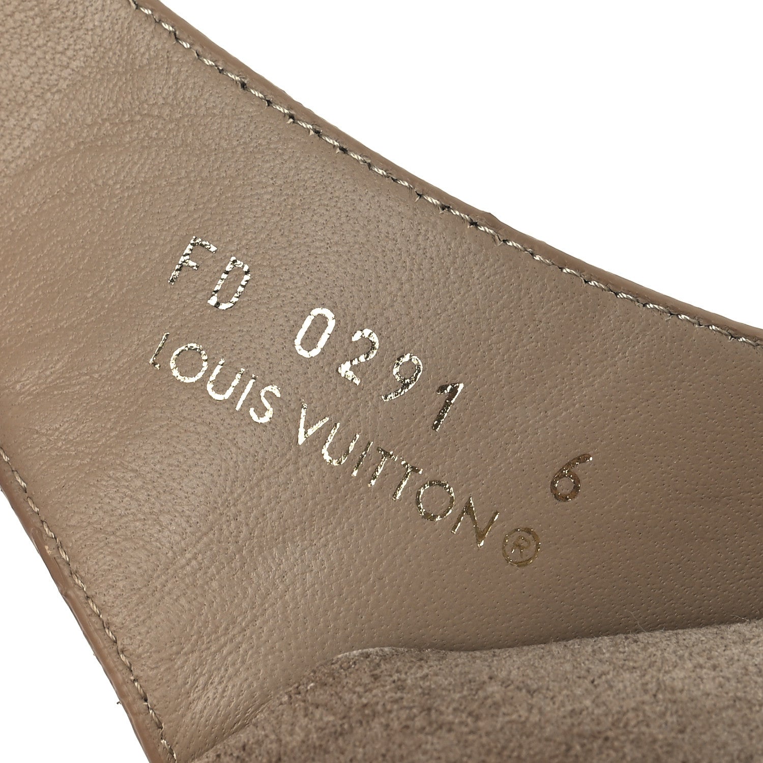 Louis Vuitton Monogram Fur LV Easy Mule 6 Brown