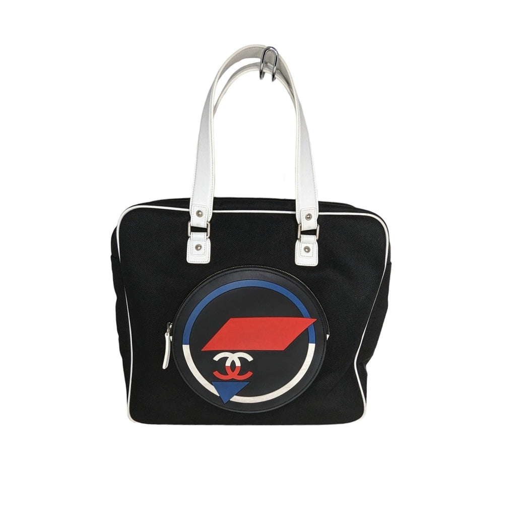 Chanel bags Toile Rubber Leather Large Zipped Airline Shopping Bag