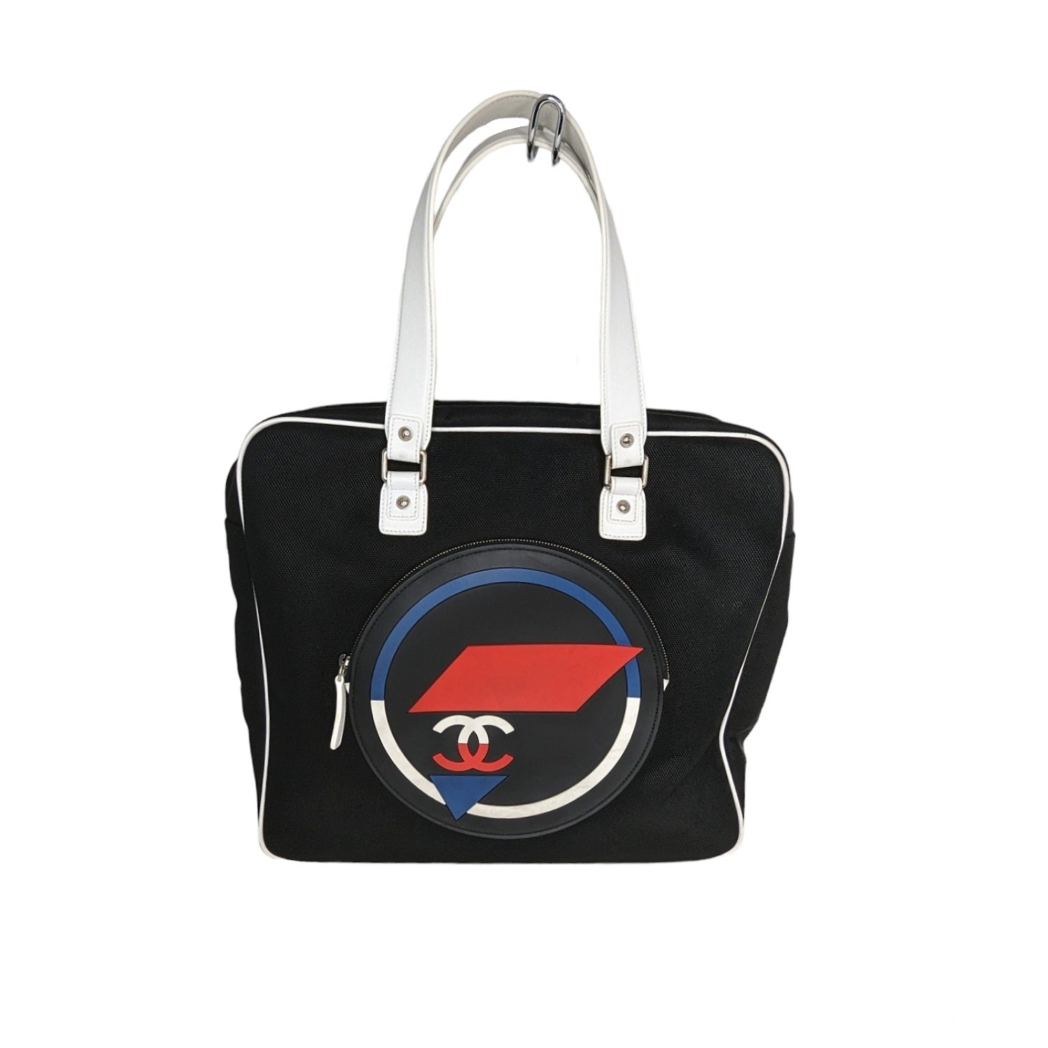 Chanel bags Toile Rubber Leather Large Zipped Airline Shopping Bag