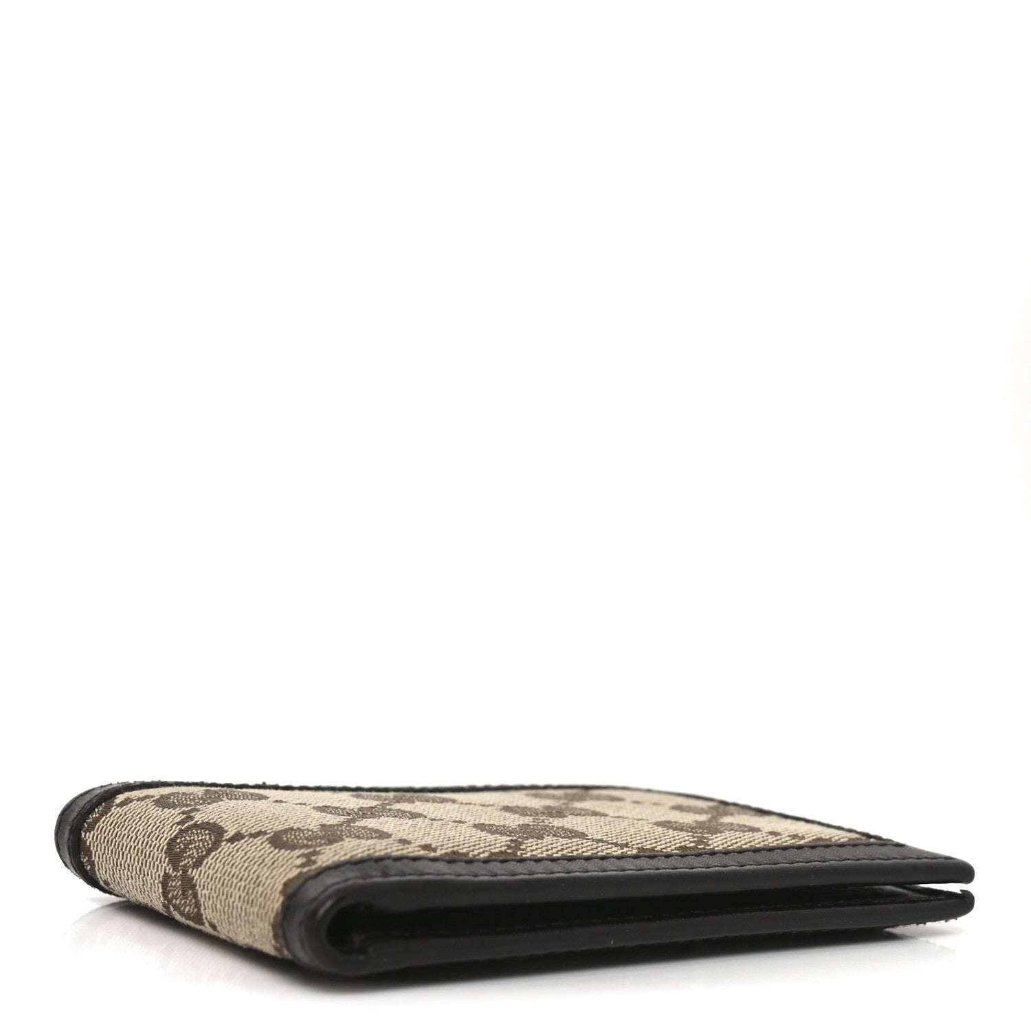 Gucci Monogram Mini Bi-Fold Wallet Brown Dark Brown