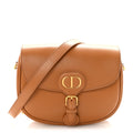 Christian Dior Box Calfskin Medium Bobby Flap Camel