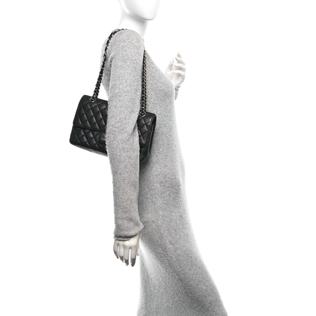 Chanel Caviar Quilted Medium Double Flap Black