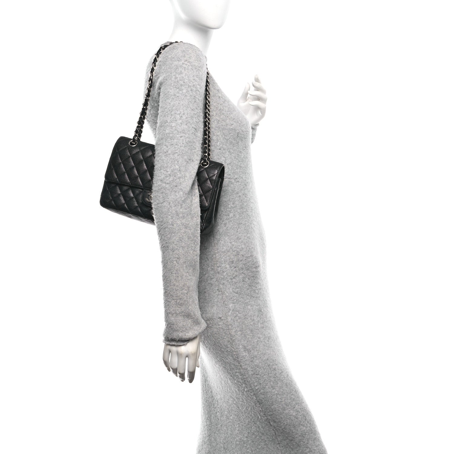 Chanel Caviar Quilted Medium Double Flap Black