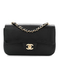Chanel Lizard Mini Rectangular Flap Black