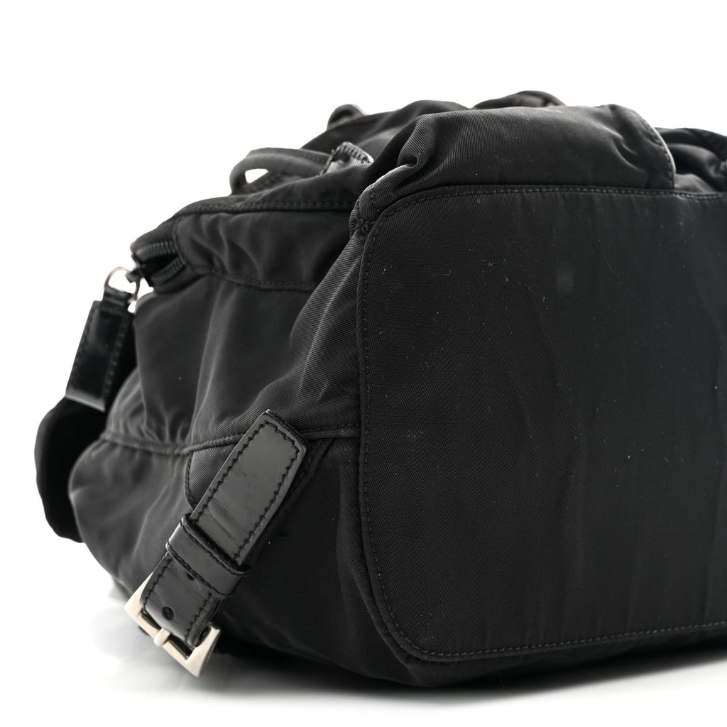 Prada Nylon Vela Medium Backpack Black