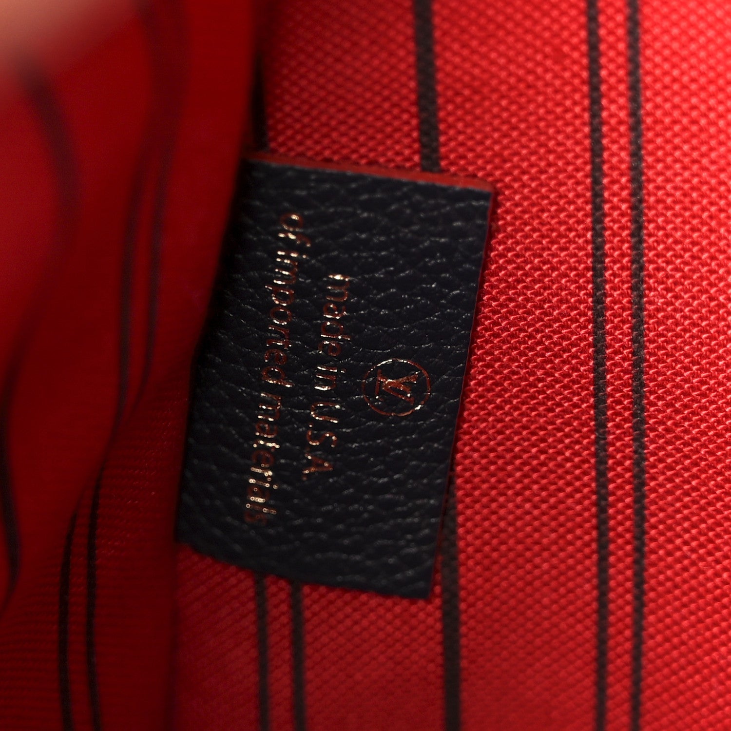 Louis Vuitton Empreinte Pochette Metis Marine Rouge