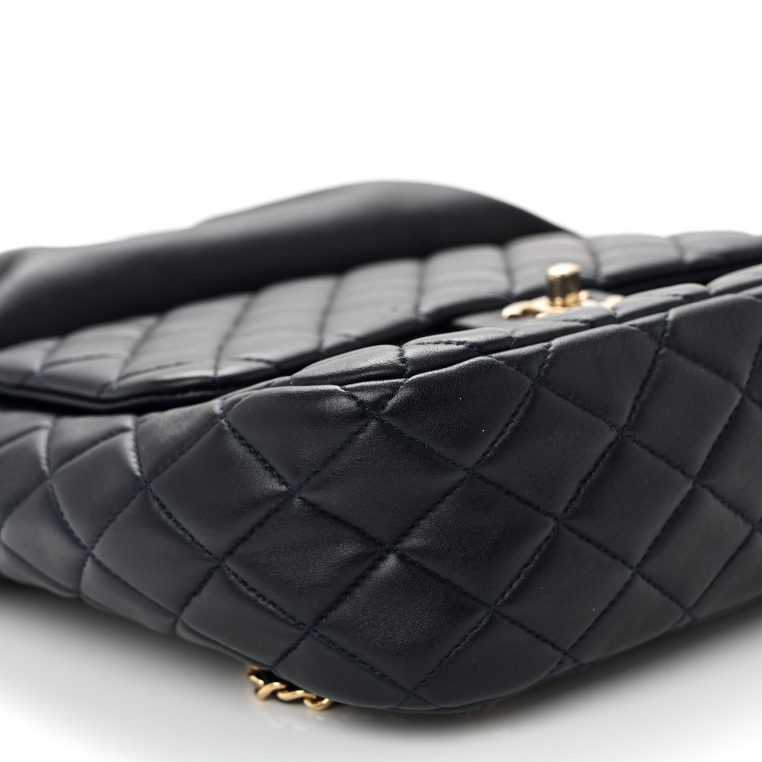 Chanel Lambskin Quilted Large In Seoul Backpack Navy