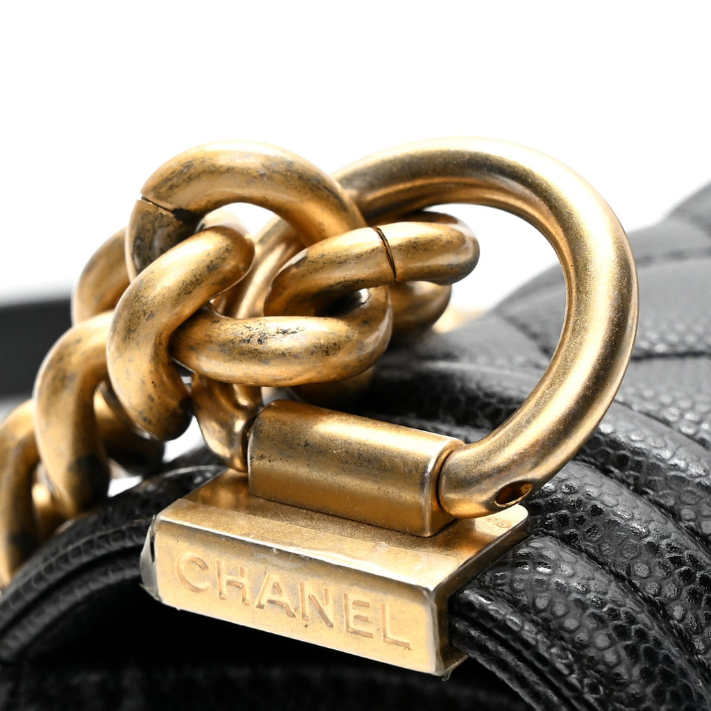 Chanel Caviar Quilted Small Boy Flap Black