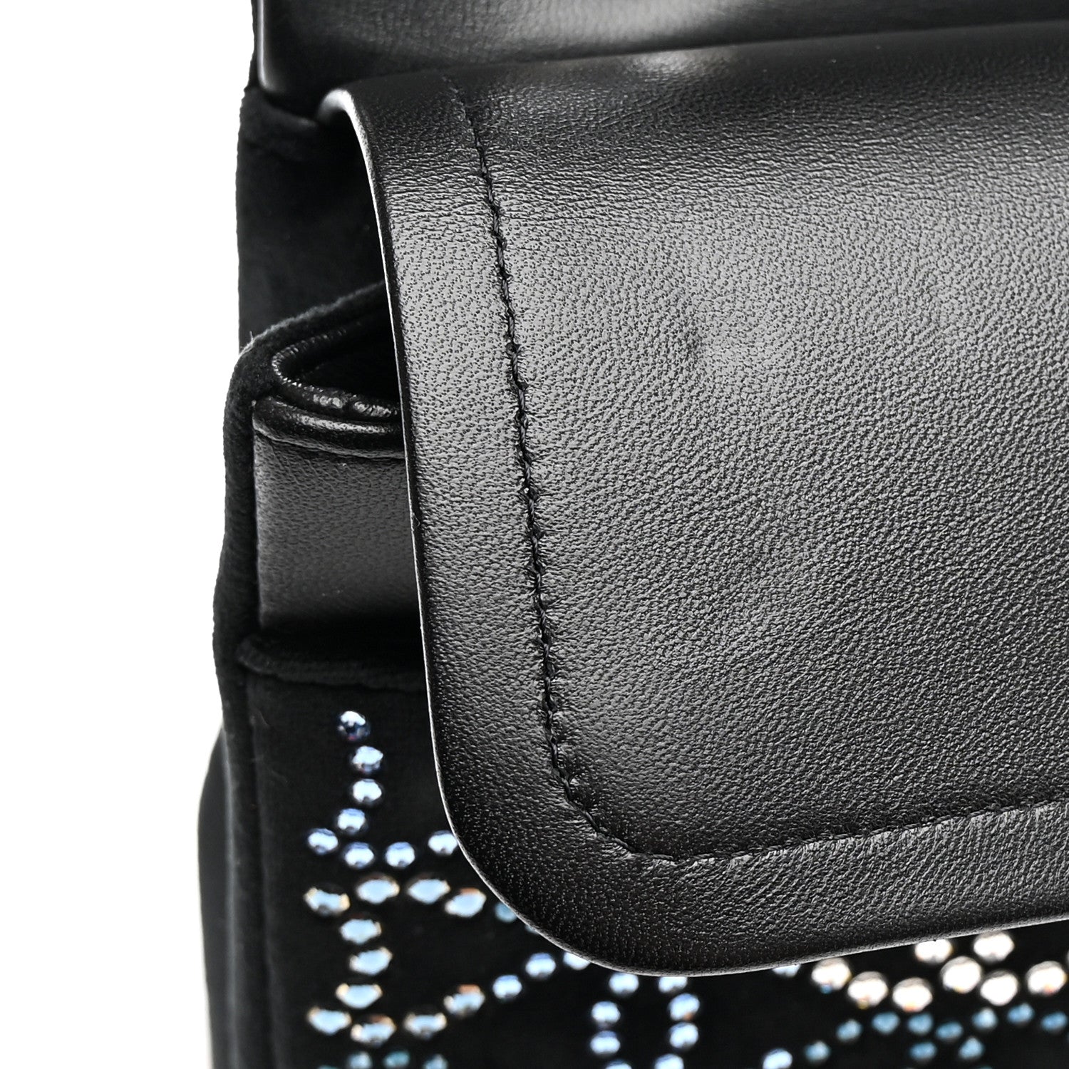 Chanel Velvet Crystal Medium Double Flap Black