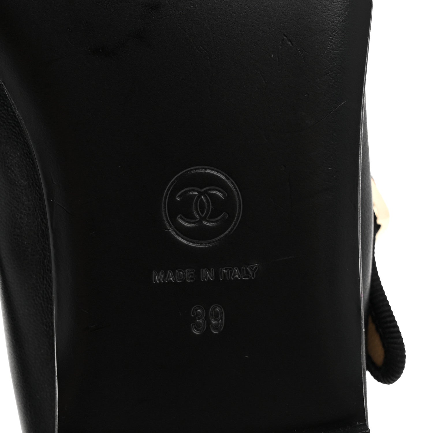 Lambskin Charm Mary Jane Flats 39 Black