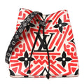 Louis Vuitton Monogram Giant Crafty NeoNoe MM Creme Rouge Black