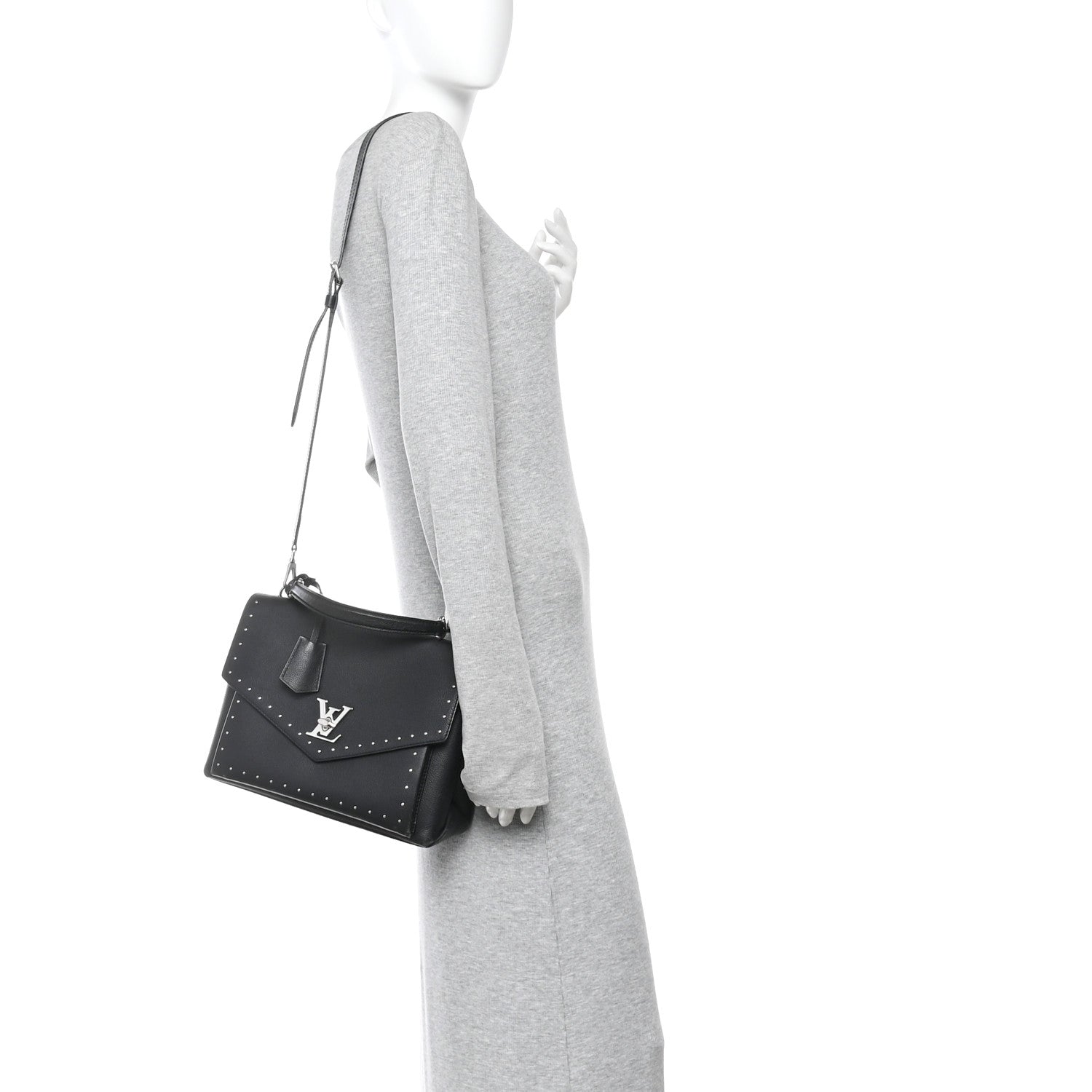 Louis Vuitton Soft Calfskin My Lockme Studs Black