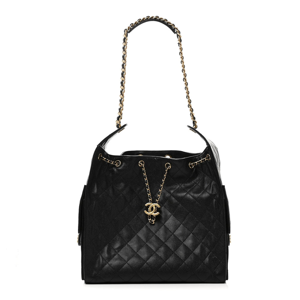 Chanel Caviar Quilted Medium Chanel 25 Handbag Black