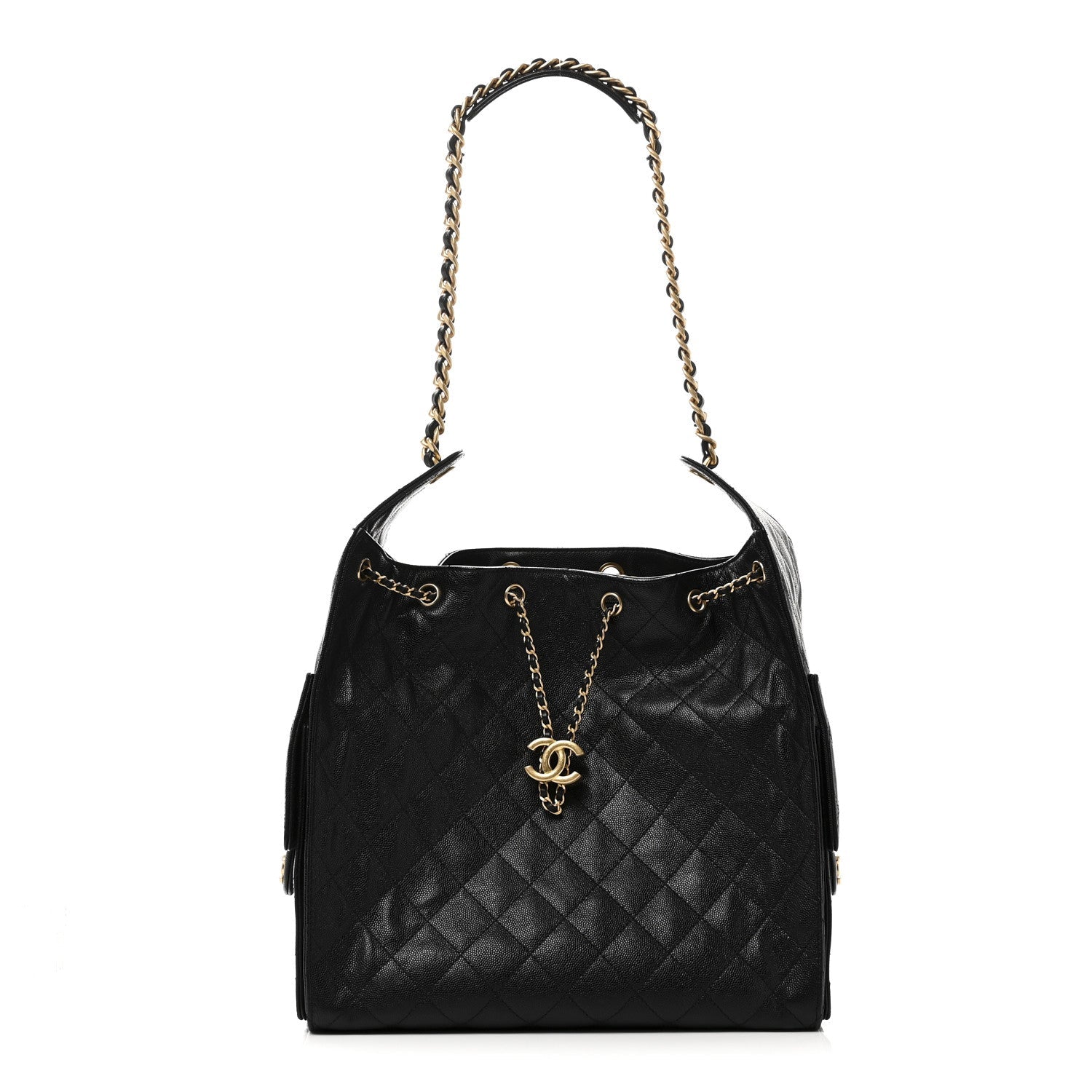 Chanel Caviar Quilted Medium Chanel 25 Handbag Black