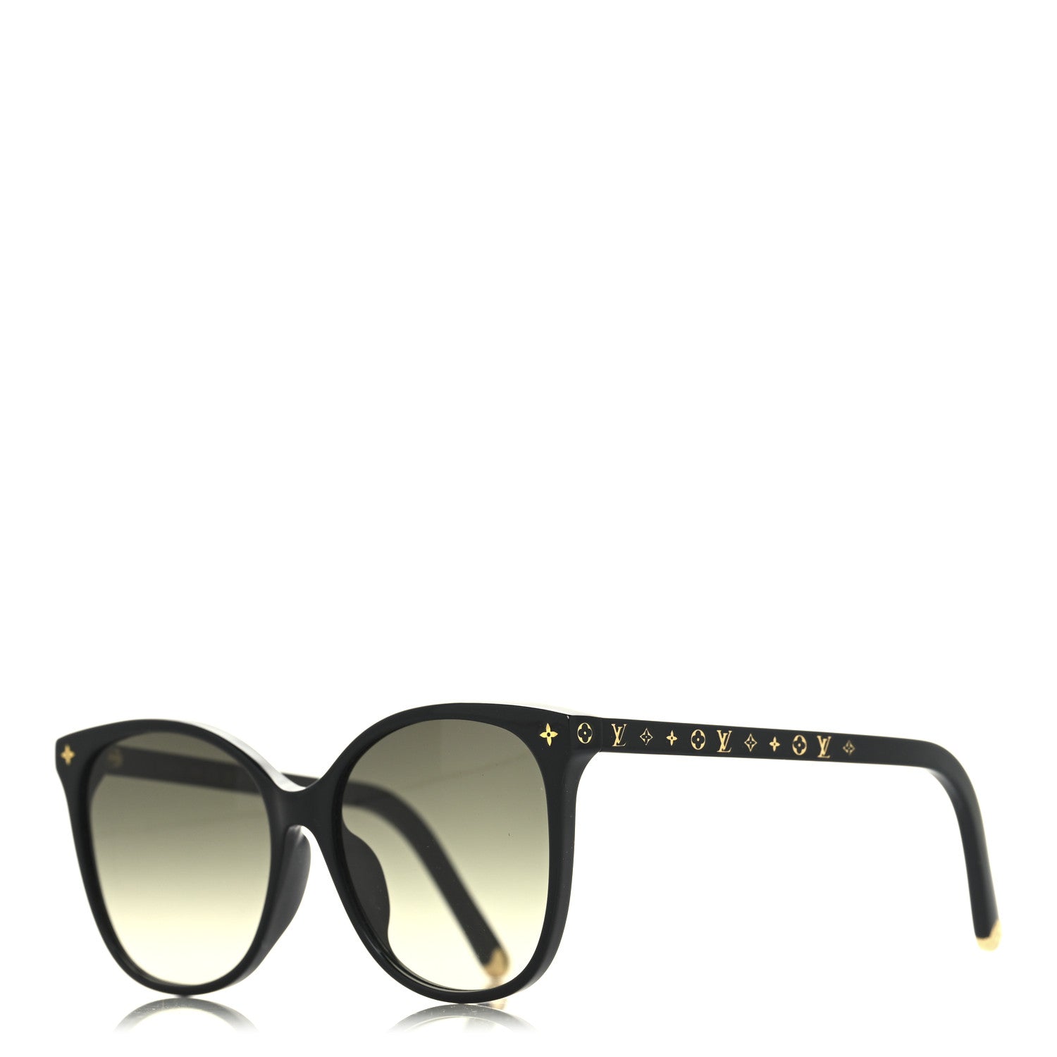 Louis Vuitton Acetate My Monogram Light Cat Eye Sunglasses Z1657E Black