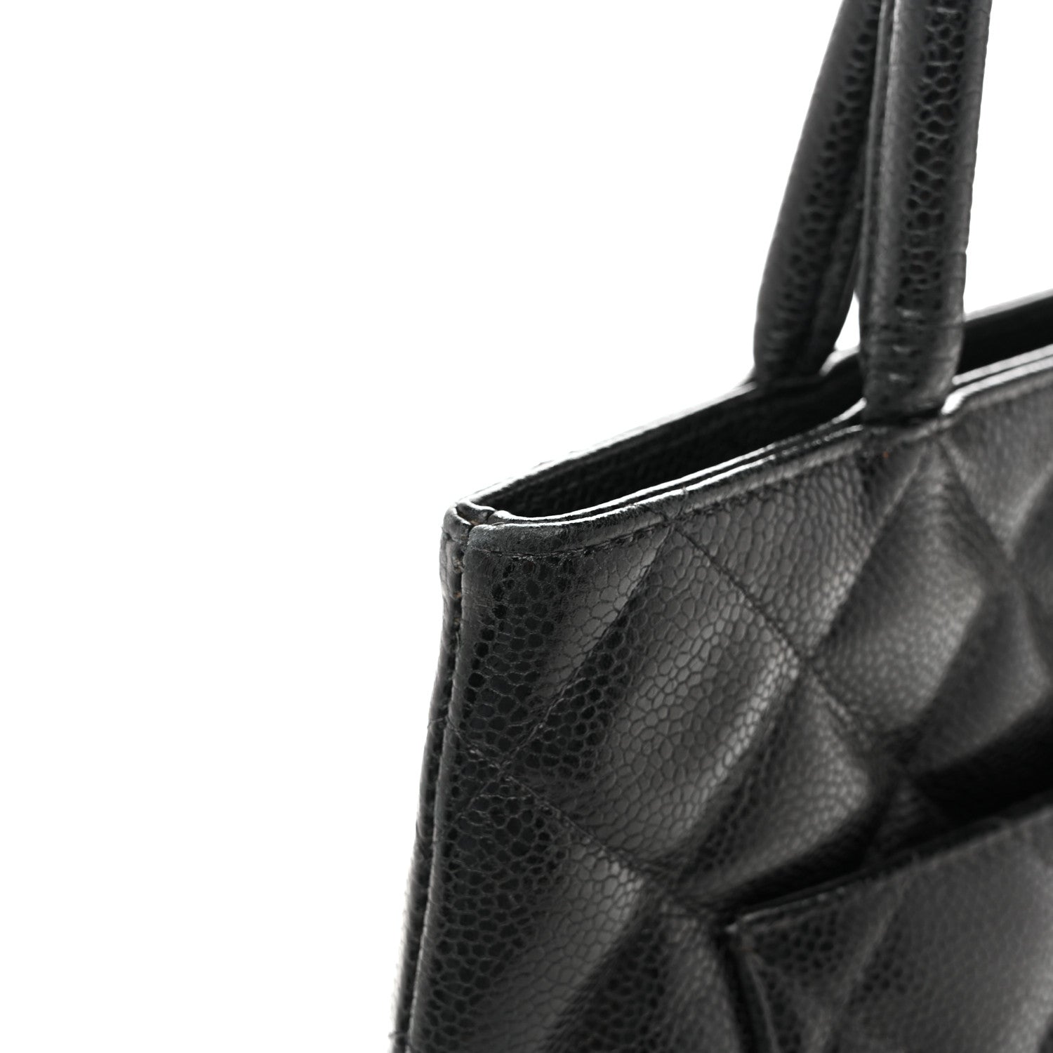 Chanel Caviar Quilted Medallion Tote Black