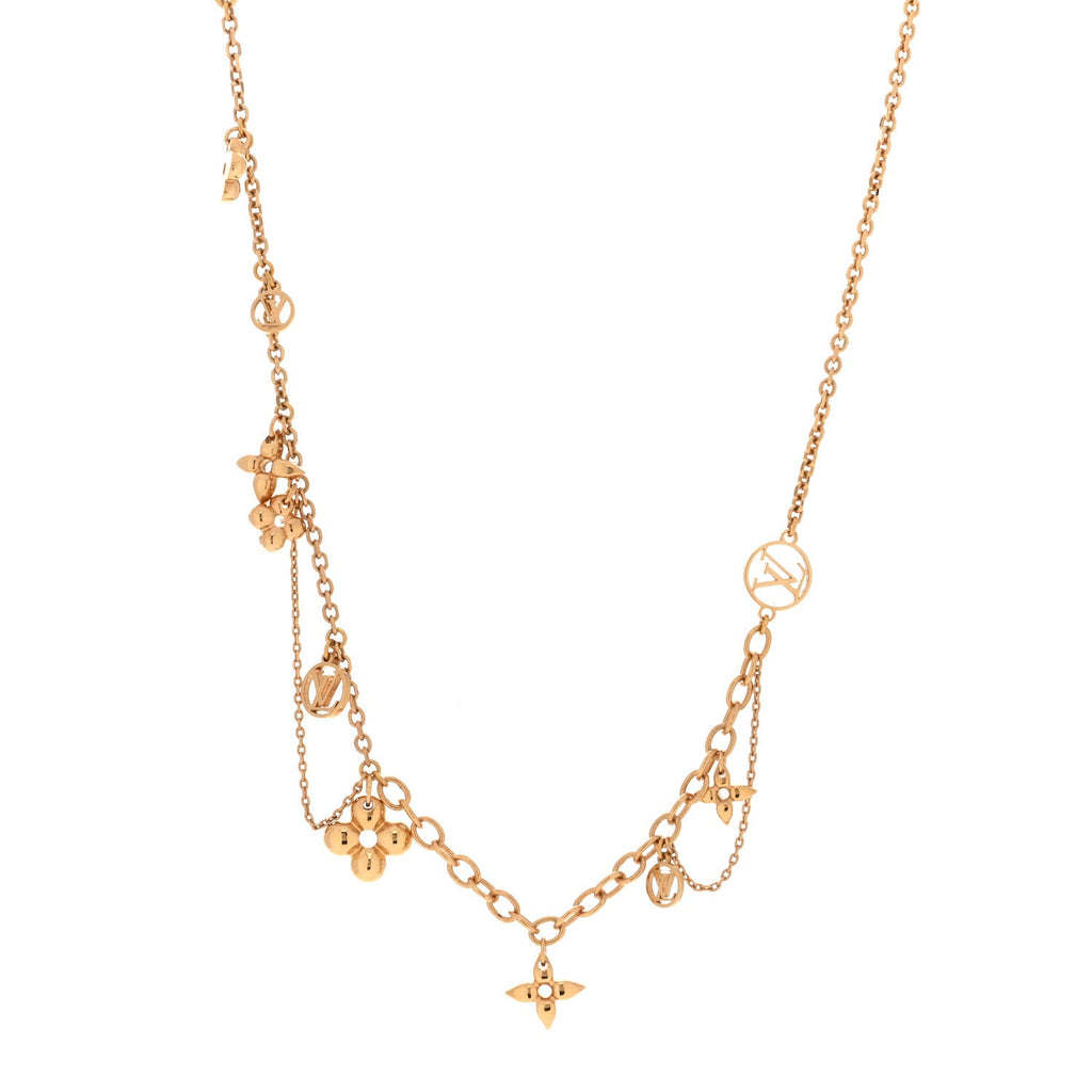 Louis Vuitton Metal Blooming Supple Necklace Gold