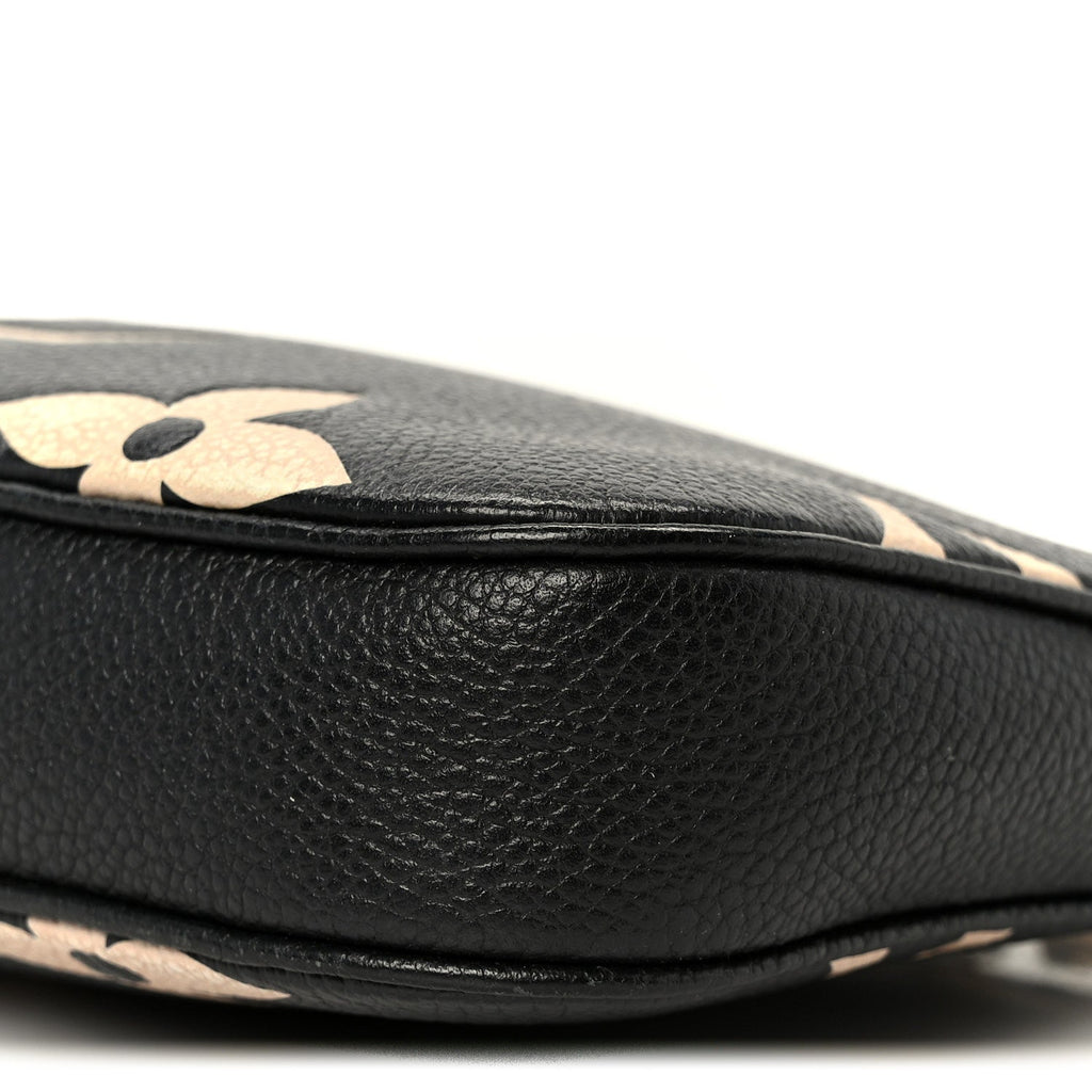 Louis Vuitton Empreinte Monogram Giant Multi Pochette Accessories Mini Pochette Black Beige