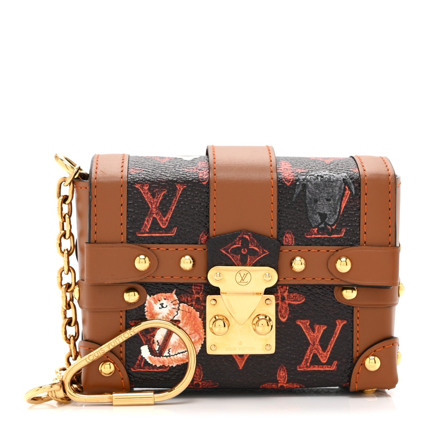 Louis Vuitton Catogram Essential Trunk Orange Marron