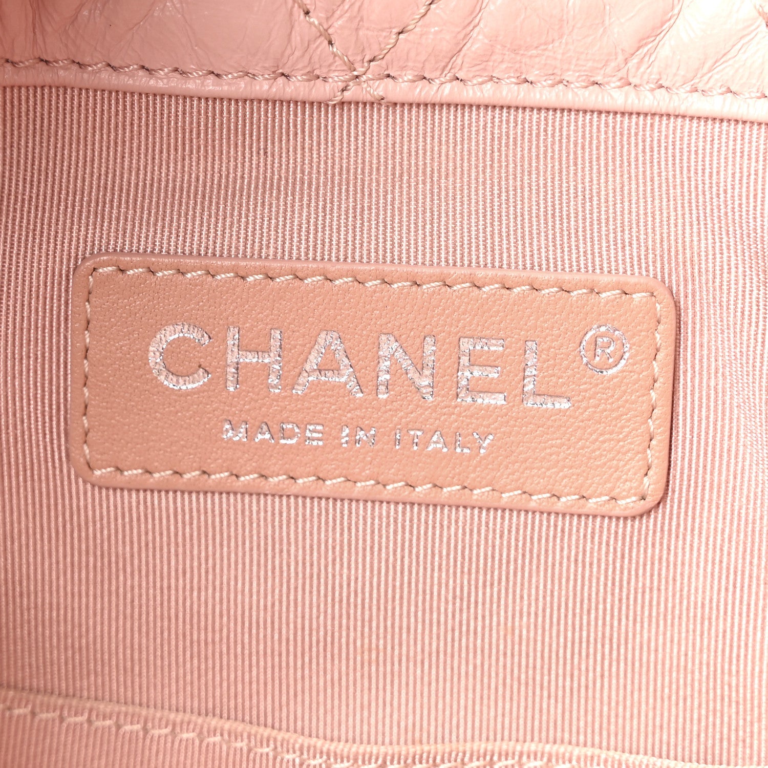 Chanel Aged Calfskin Quilted Small Gabrielle Backpack Pink
