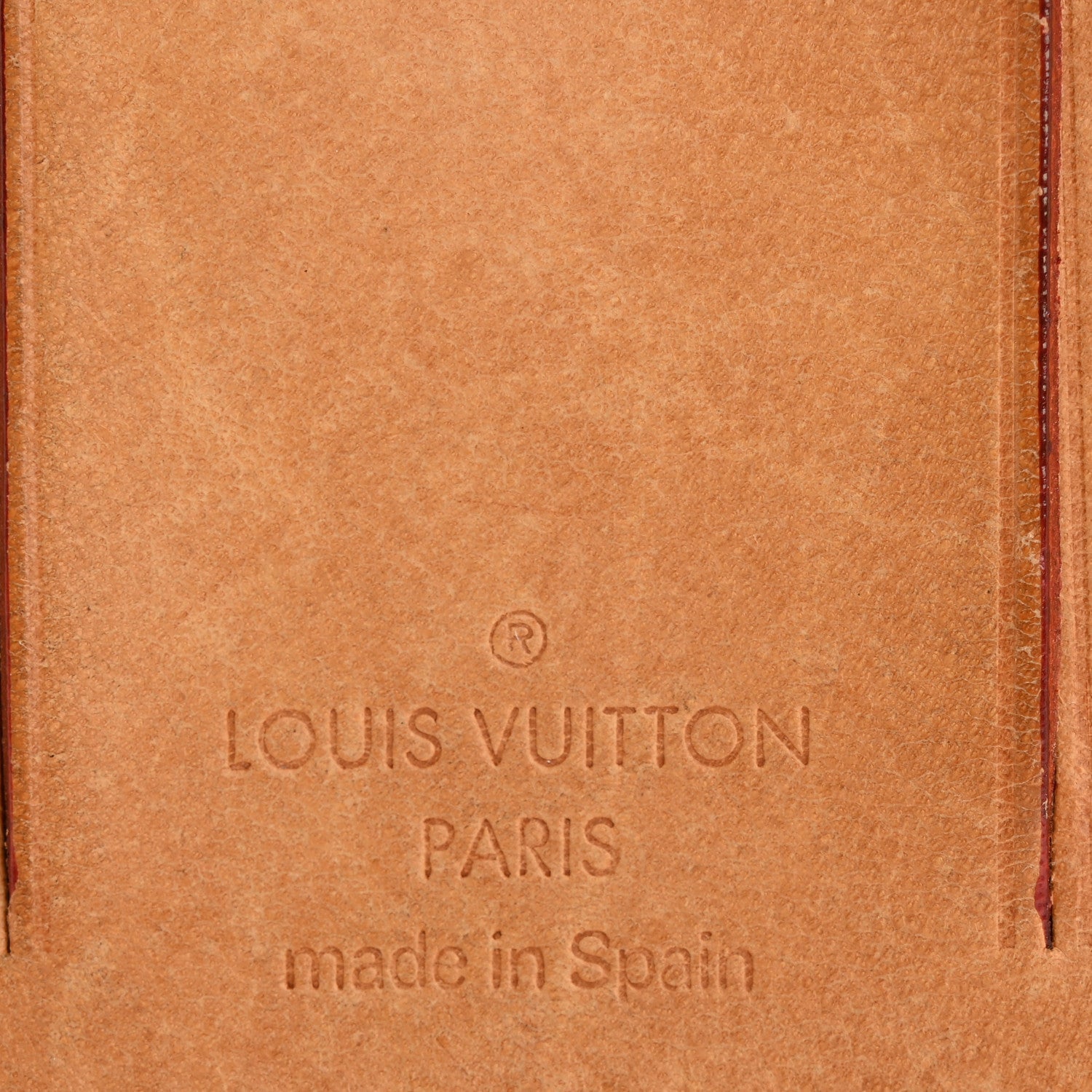 Louis Vuitton Vachetta Luggage Tag