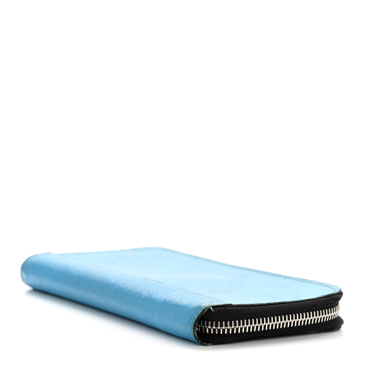 Louis Vuitton Taigarama Vertical Zippy Wallet Blue Lagoon