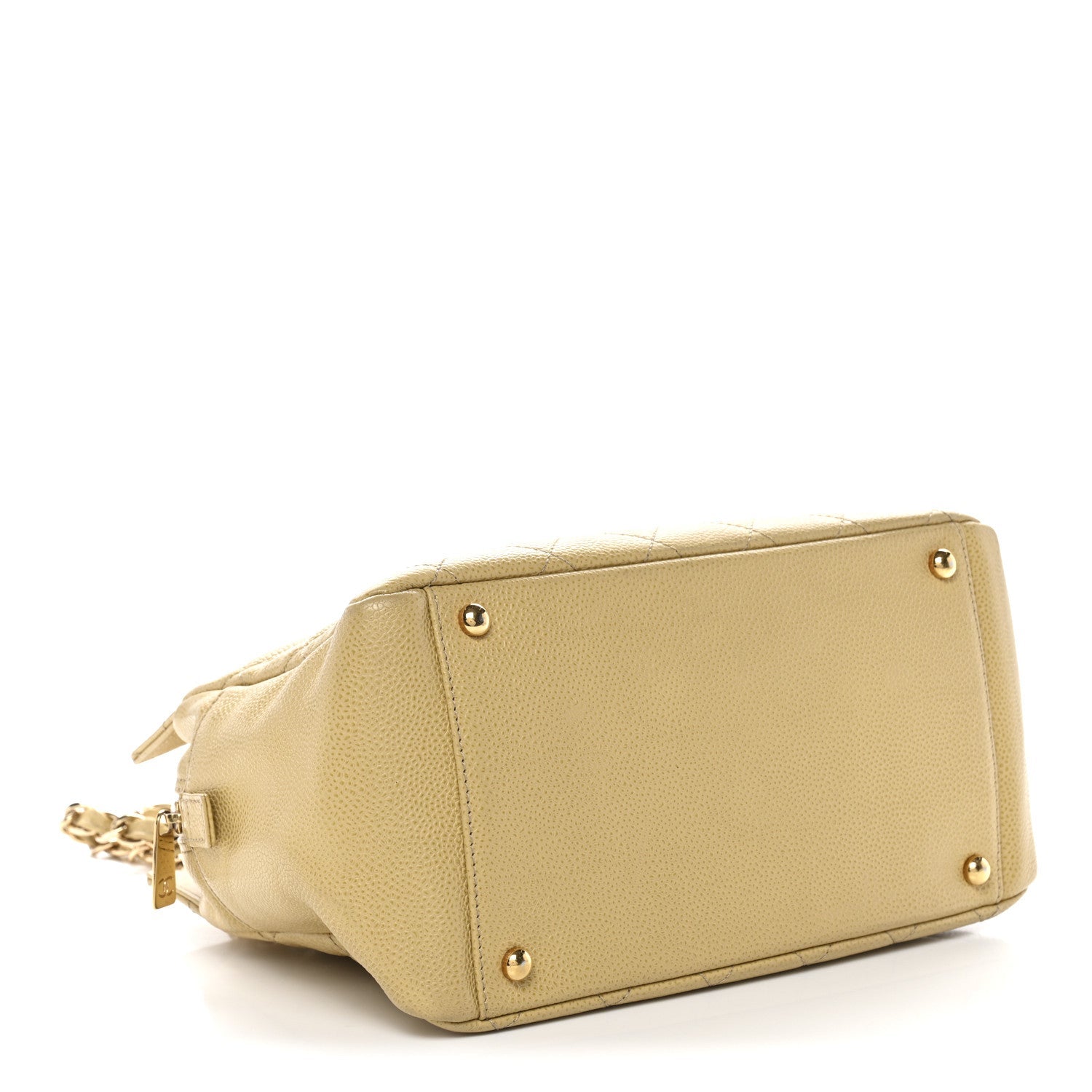 Chanel Caviar Quilted Petit Timeless Tote PTT Beige