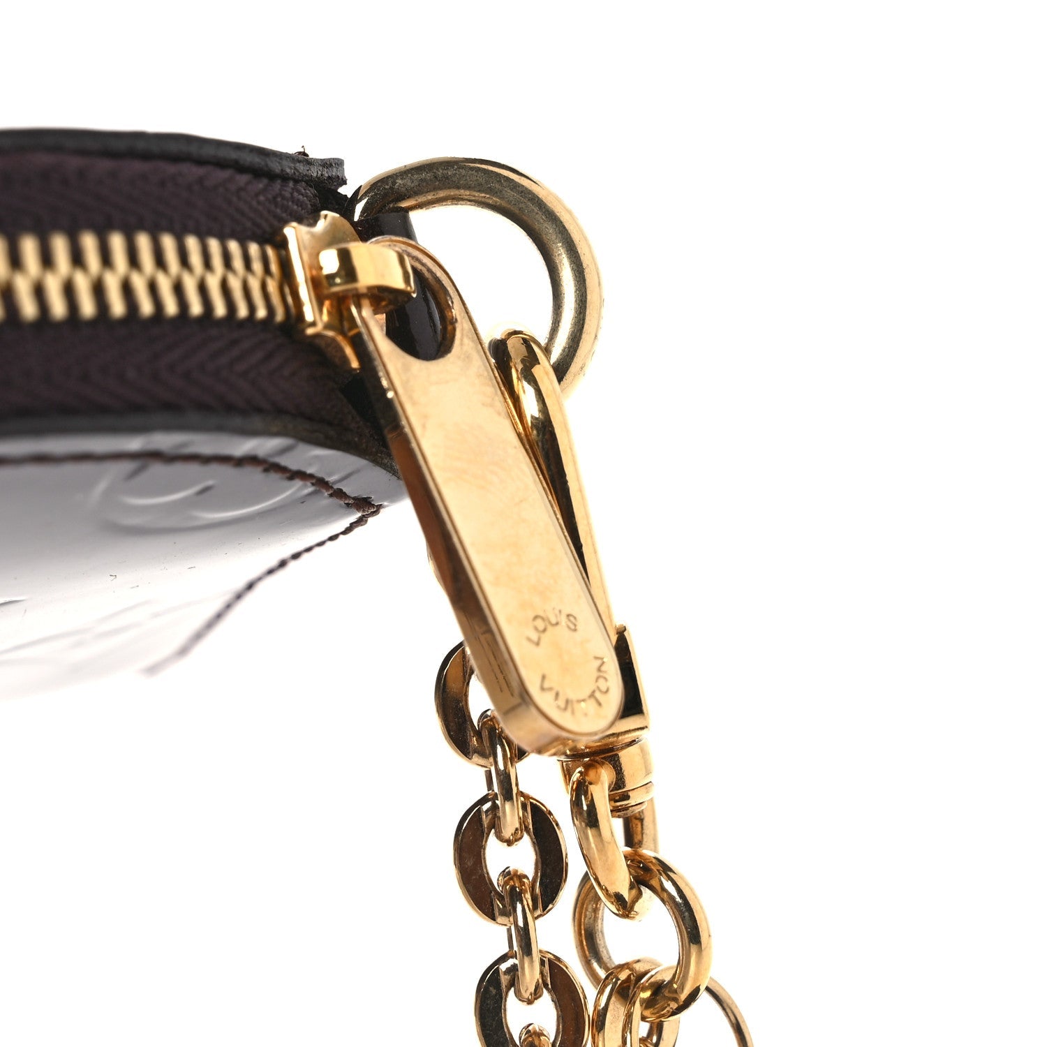 Louis Vuitton Vernis Chapeau Coin Purse Amarante