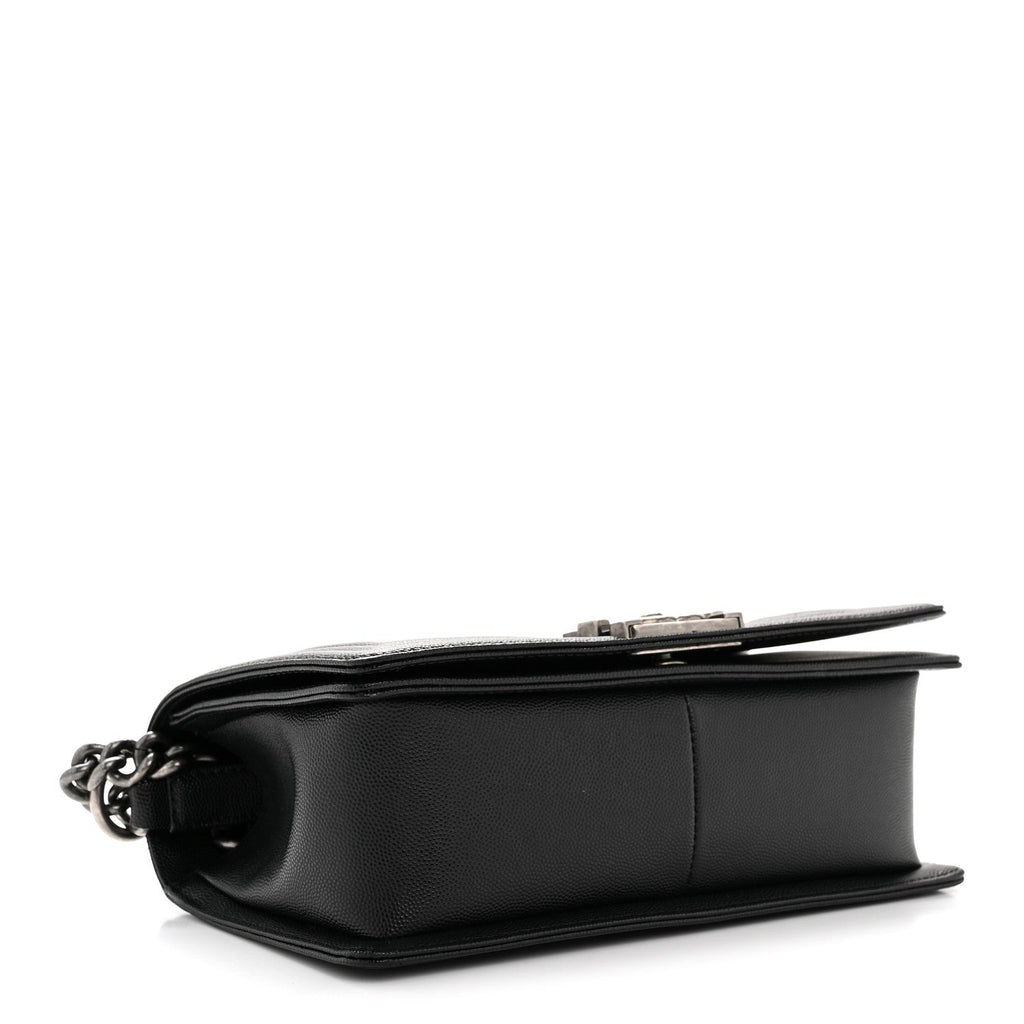 Chanel Caviar Quilted Medium Boy Flap Black