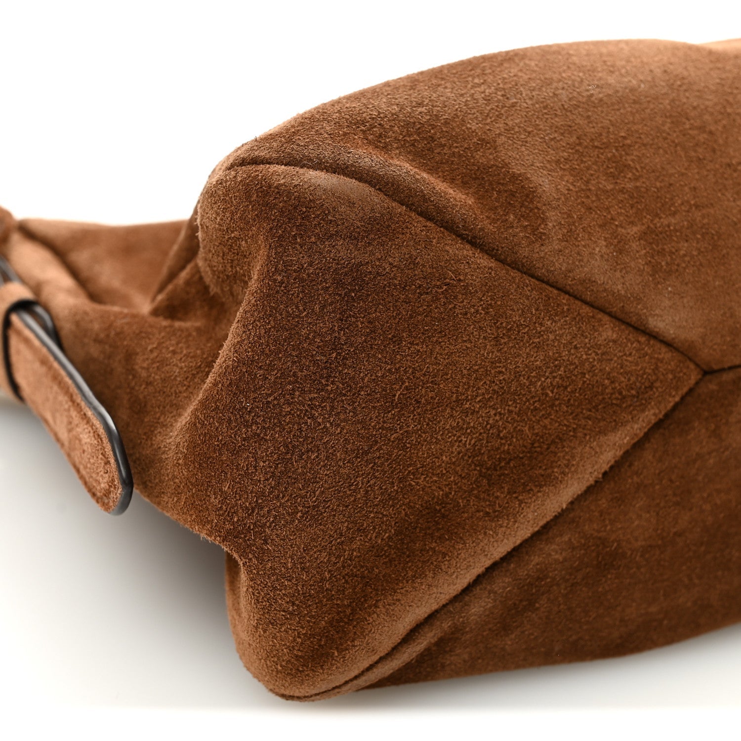 Prada Scamosciato Suede Large Aimee Shoulder Bag Cacao
