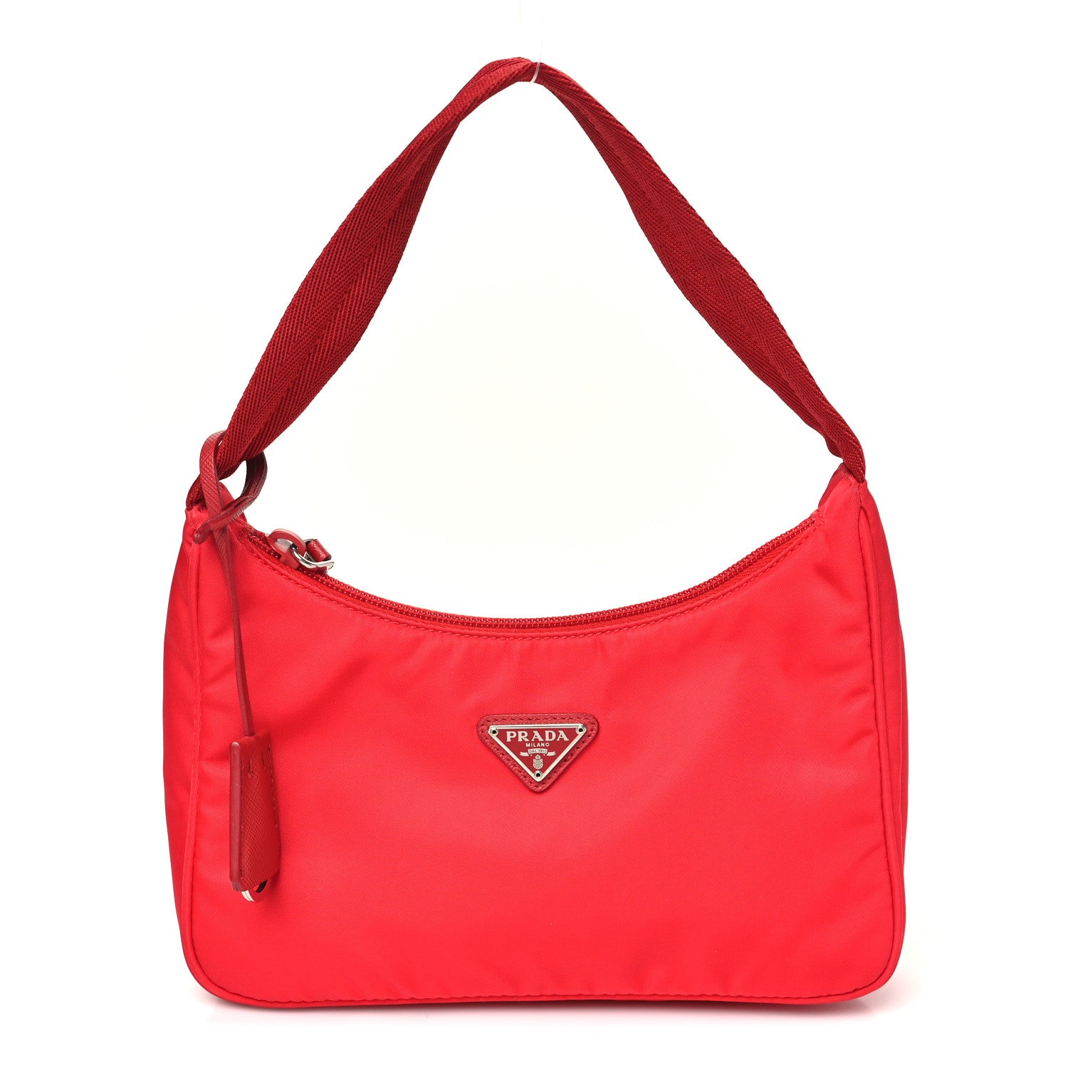Prada Tessuto Nylon Mini Re-Edition 2000 Bag Rosso