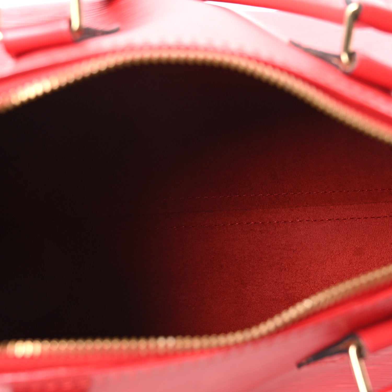 Louis Vuitton Epi Speedy 25 Castillan Red