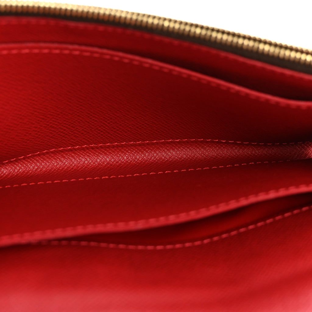 Louis Vuitton Damier Ebene Caissa Wallet Cherry