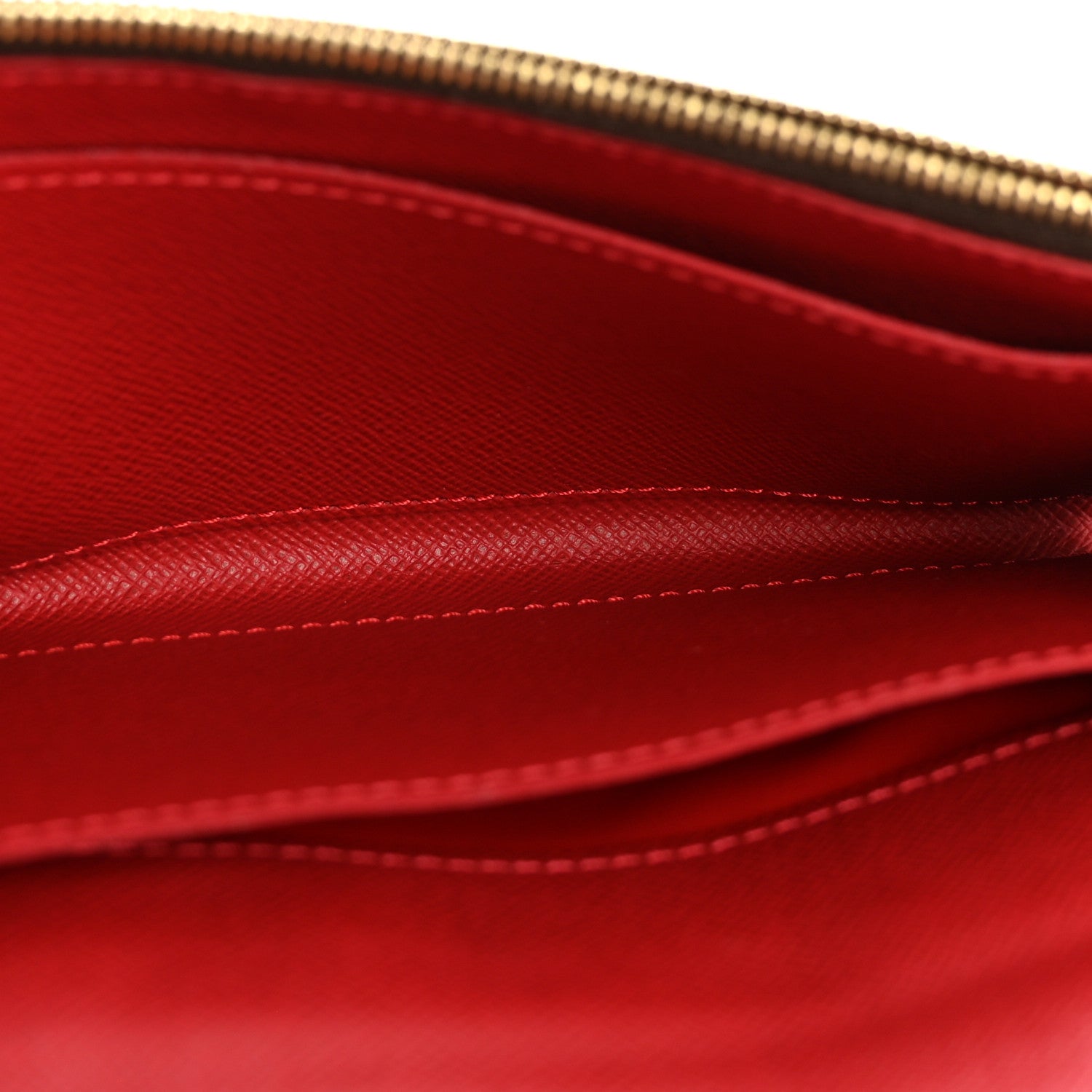 Louis Vuitton Damier Ebene Caissa Wallet Cherry
