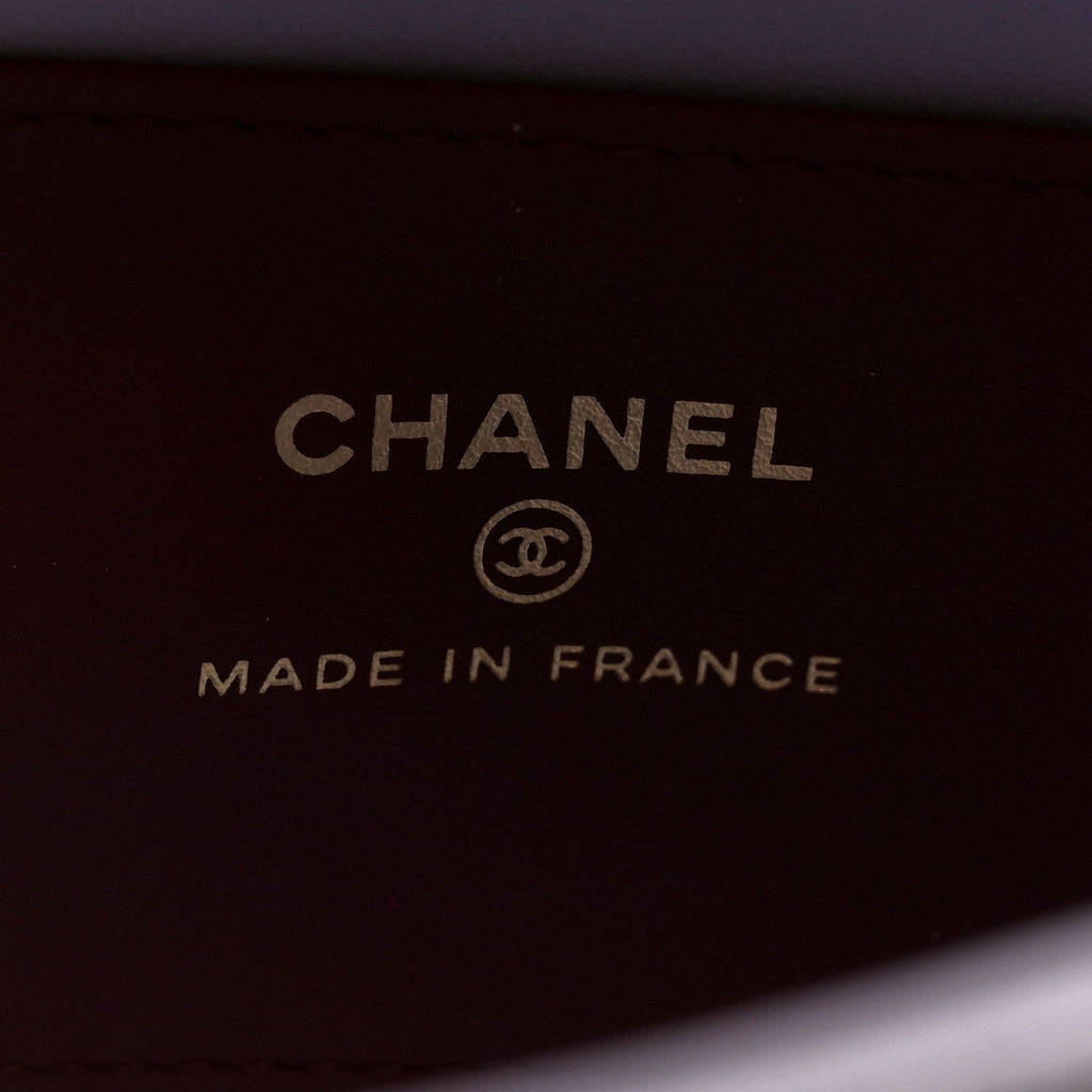 Chanel Shiny Caviar Mini Preppy Coco Shoulder Bag Purple