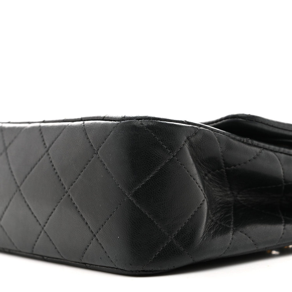 Chanel Lambskin Quilted Small Double Flap Black