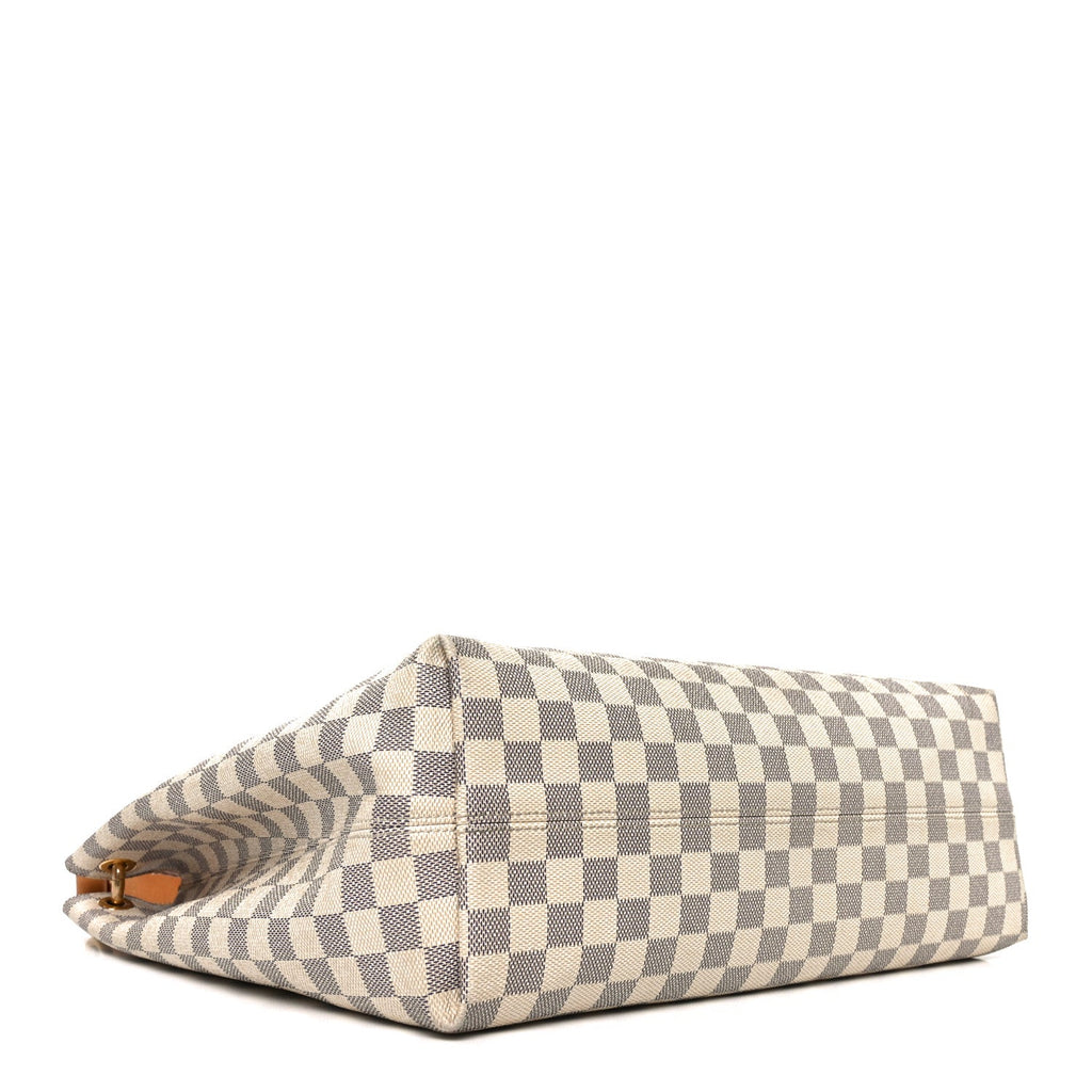Louis Vuitton Damier Azur Graceful MM Rose Ballerine