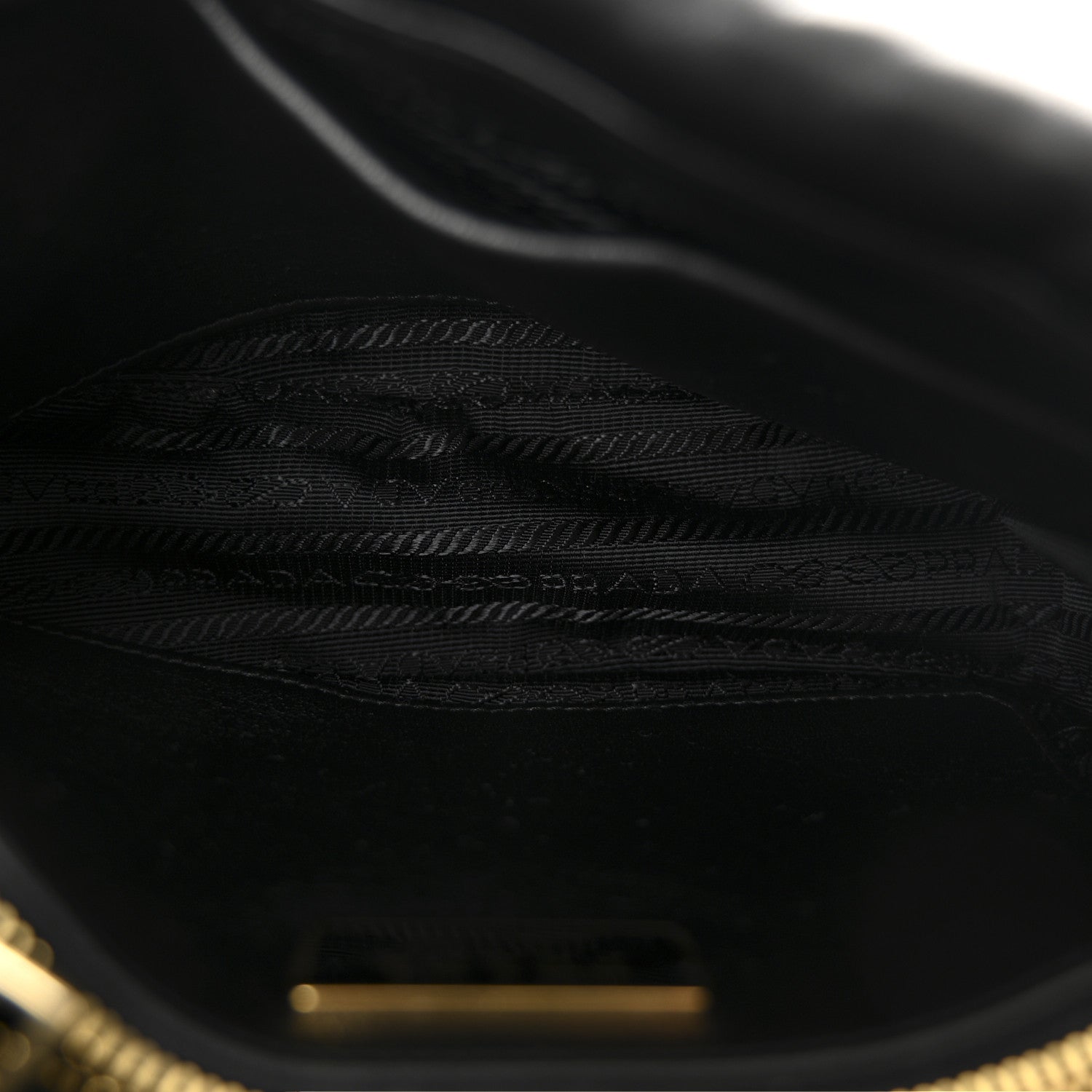Prada Nappa Metal Quilted Small Patchwork System Flap Bag Black