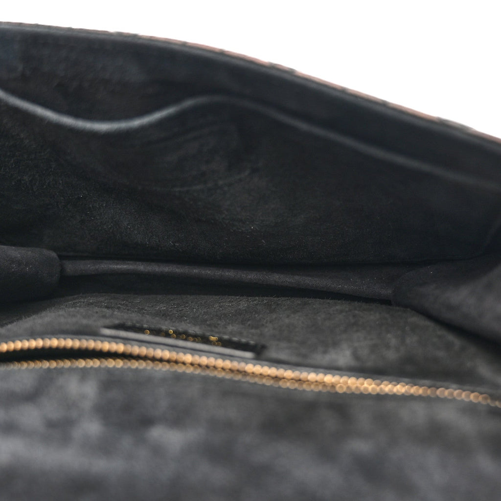 Christian Dior Lambskin Cannage Large Dioraddict Flap J’Adior Strap Black