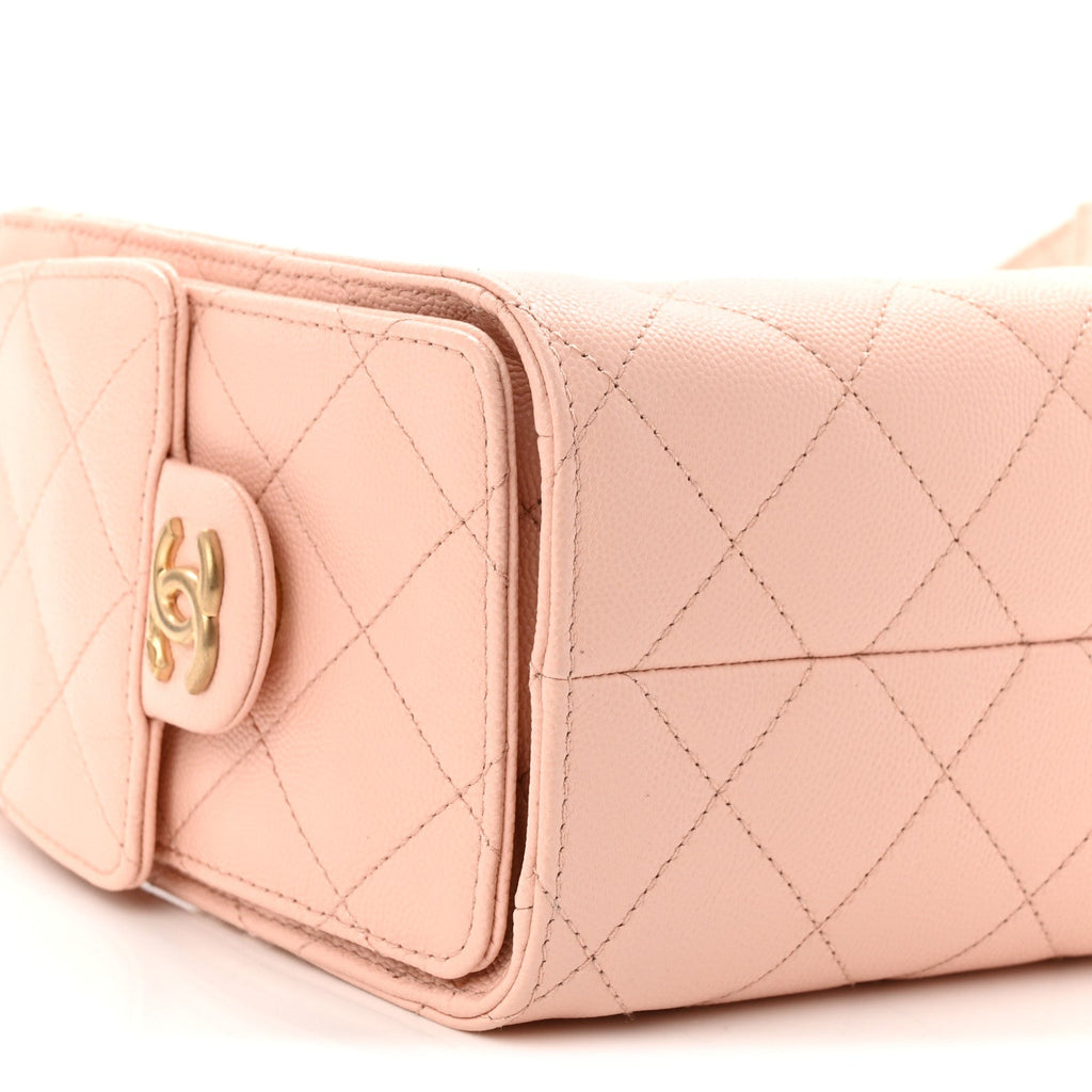 Chanel Caviar Quilted Mini Chanel 25 Handbag Light Pink