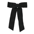 Satin Bow CC Hair Clip Black