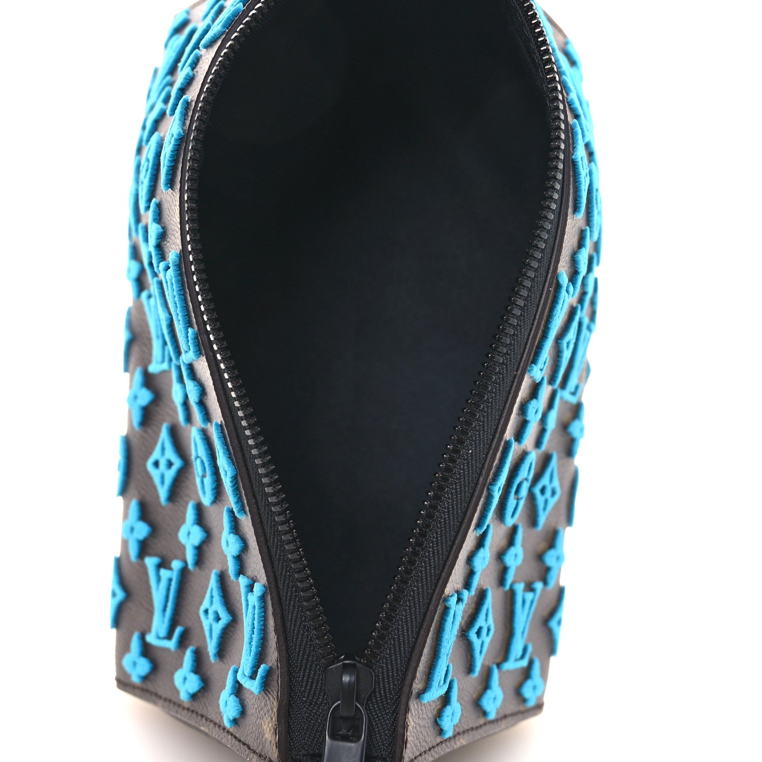 Louis Vuitton Monogram Tuffetage Triangle Messenger Turquoise