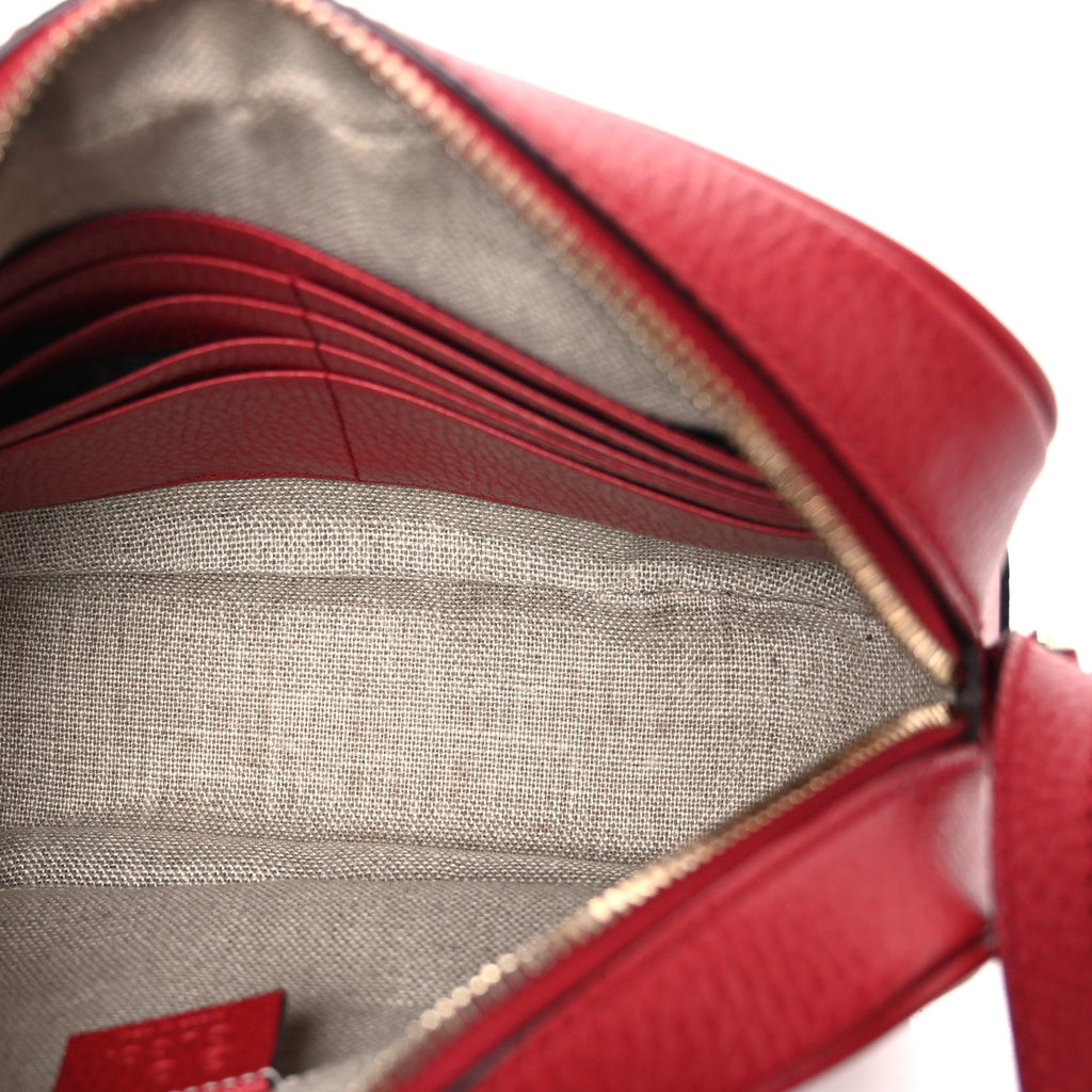 Gucci Monogram Mini Bree Messenger Bag Red