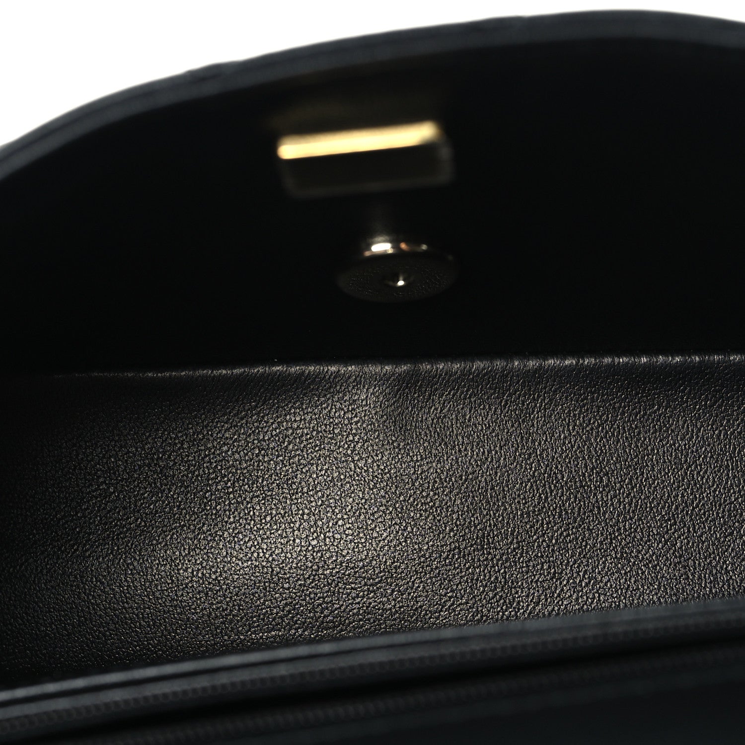 Chanel Lambskin Quilted Mini Rectangular Flap Black