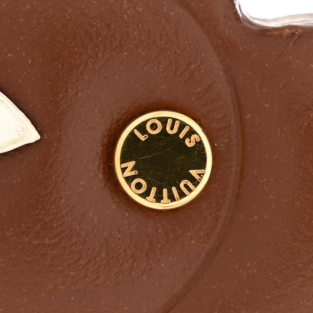 Louis Vuitton Monogram Vivienne Xmas Bag Charm Key Holder Brown