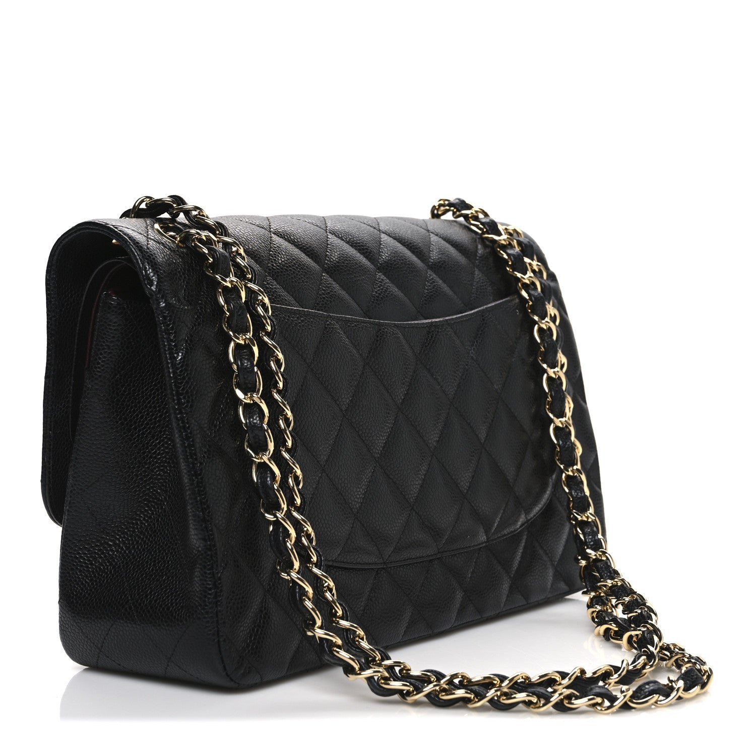 Chanel Caviar Quilted Jumbo Double Flap Black