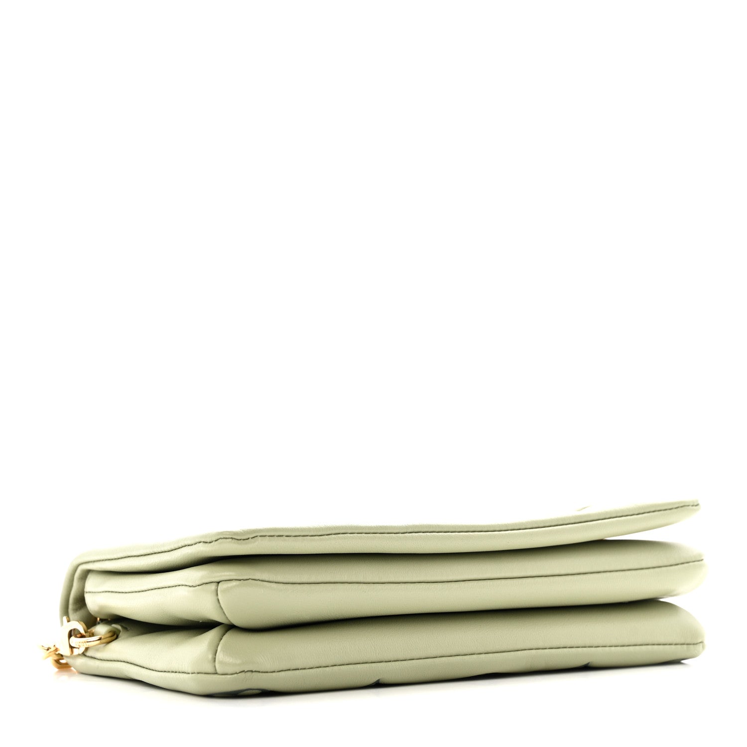 Louis Vuitton Lambskin Embossed Monogram Pochette Coussin Green