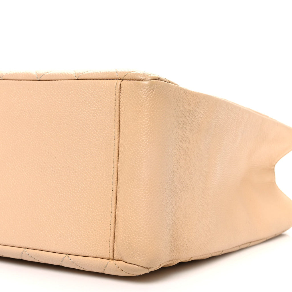Chanel Caviar Quilted Grand Shopping Tote GST Beige